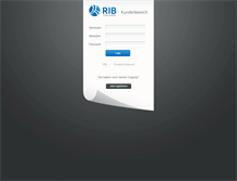 Tablet Screenshot of kundenbereich.rib-software.com